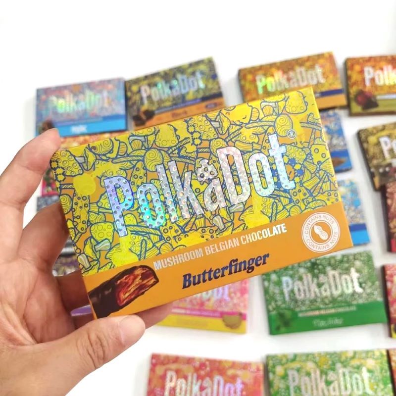 PolkaDot Chocolate Bar Packaging Boxes | 20 Flavors